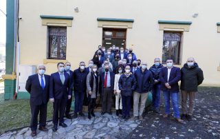 Representantes de las entidades constituyentes del Polo Biomasa Asturias.