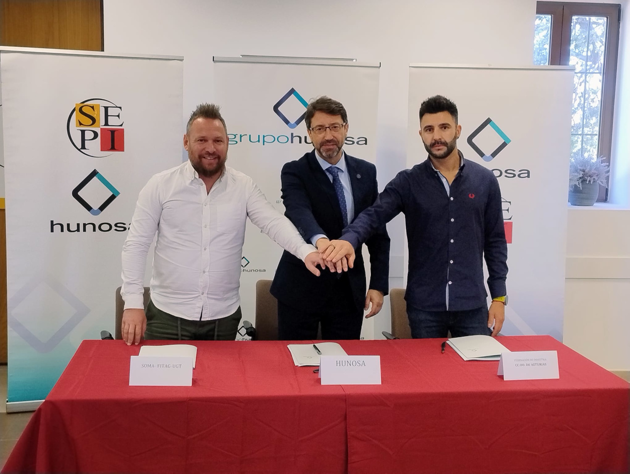 Dirección y sindicatos de Hunosa firman el Plan de Empresa 2025-2028